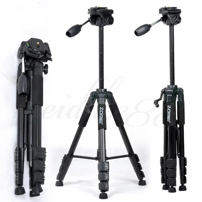 

New Zomei Tripod Z666 Professional Portable Travel Aluminium Camera Tripod Accessories Stand with Pan Head for Canon Dslr Camera
