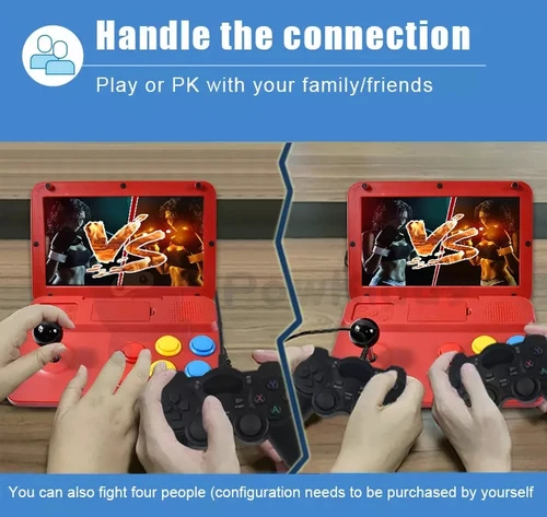 POWKIDDY A13 조이스틱 아케이드 A7 아키텍처 쿼드 코어 CPU 시뮬레이터 비디오 게임 콘솔, 새로운 게임 어린이 선물, 10 인치 4
