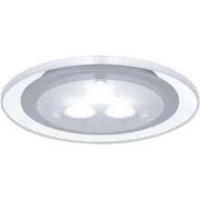 98352 Светильник встраиваемый круглый мебельный LED 3x3W хром матовый/