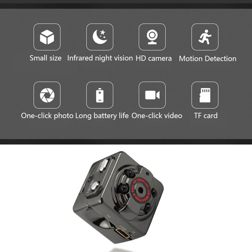 SQ8 мини камера Спорт DV камера HD1080P Ip видео камера ночного видения беспроводной корпус DVR DV крошечная мини камера микрокамера