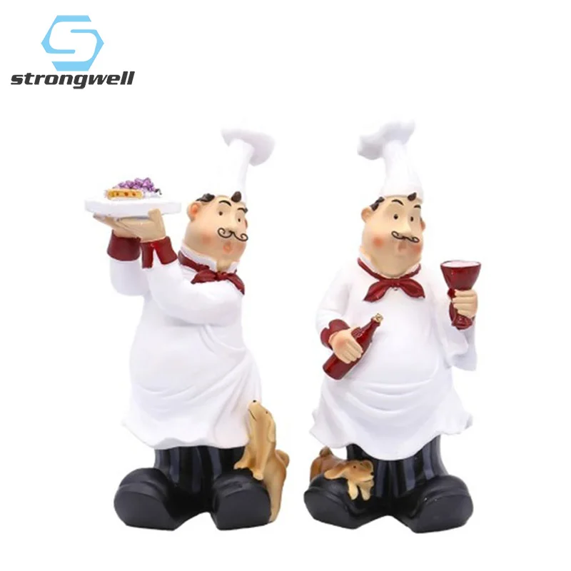 

Strongwell European Chef Ornaments Characters Restaurant Bar Table Coffee Shop Furnishings Home Decoration Accessories
