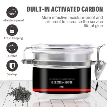 

Grafting Eyelash Glue Storage Tank Makeup Eyelash Tool Activated Carbon Glue Storage Box For Eyelashes Extension Eyelash Glue