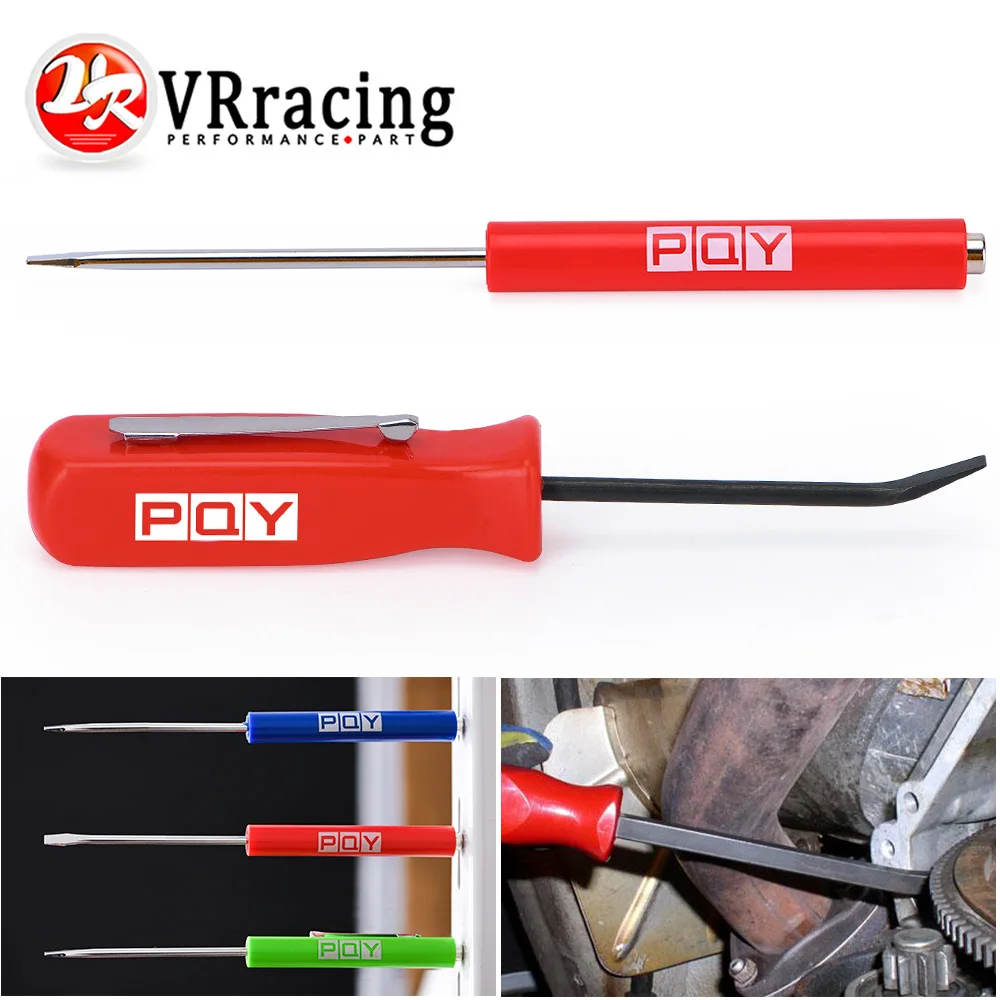 Mini Pocket Clips Screwdriver Strong Magnetic Slotted + Pocket Pry Bar Short Angled Operating Handy Tool 4-Sided Grip Car Repair |