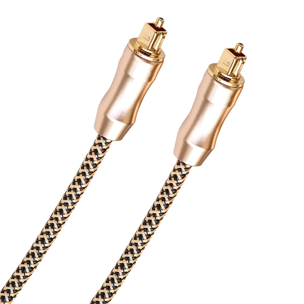 Toslink Optical cable Golden Plated Diameter 6.0mm for PC TV DVD stereo