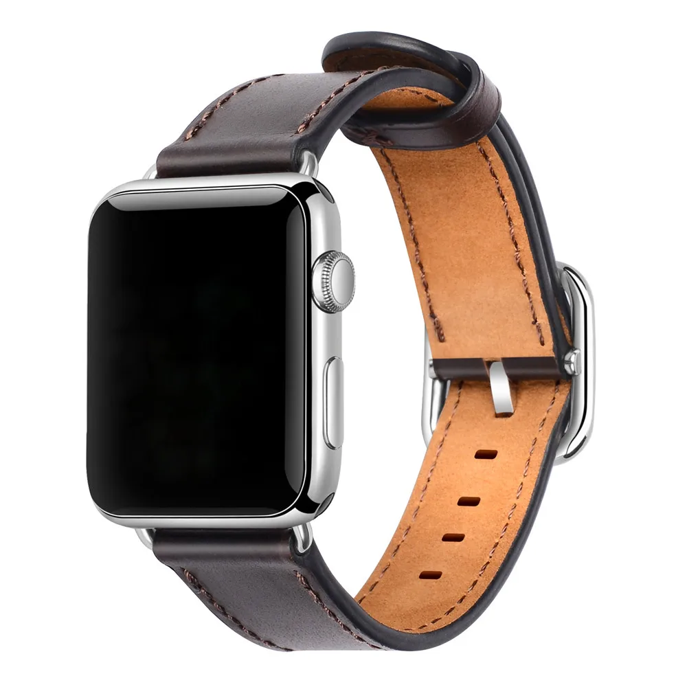Кожаный ремешок премиум-класса Essidi для Apple Watch Series 5 4 3 2 1, ремешок для умных часов Apple Watch 38, 40, 42, 44 м, ремешок