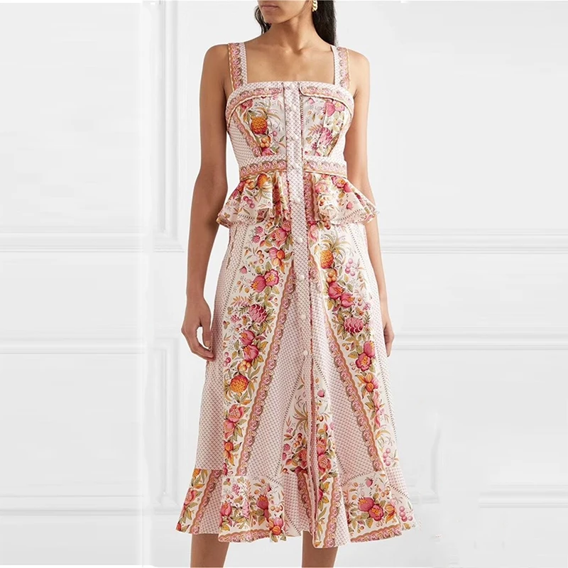 2020 новое летнее платье без бретелек с открытыми плечами и оборками вышитым