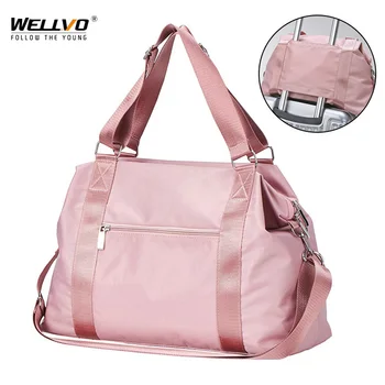 

Fashion Big Travel Bag For Women Unisex Travel Bag Carry On Luggage Duffle Tote Bags Nylon Weekender Overnight Bag 2020 XA793ZC