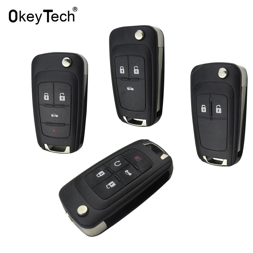 Okeytech 2 3 4 5BT раскладной чехол для автомобильного ключа с дистанционным