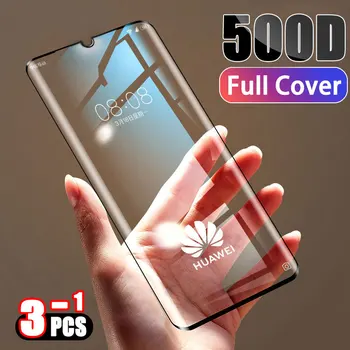 Перейти на Алиэкспресс и купить Закаленное стекло 500D с полным покрытием, защитная пленка для huawei P30 P20 Lite Pro mate 20 10 9 Lite Pro