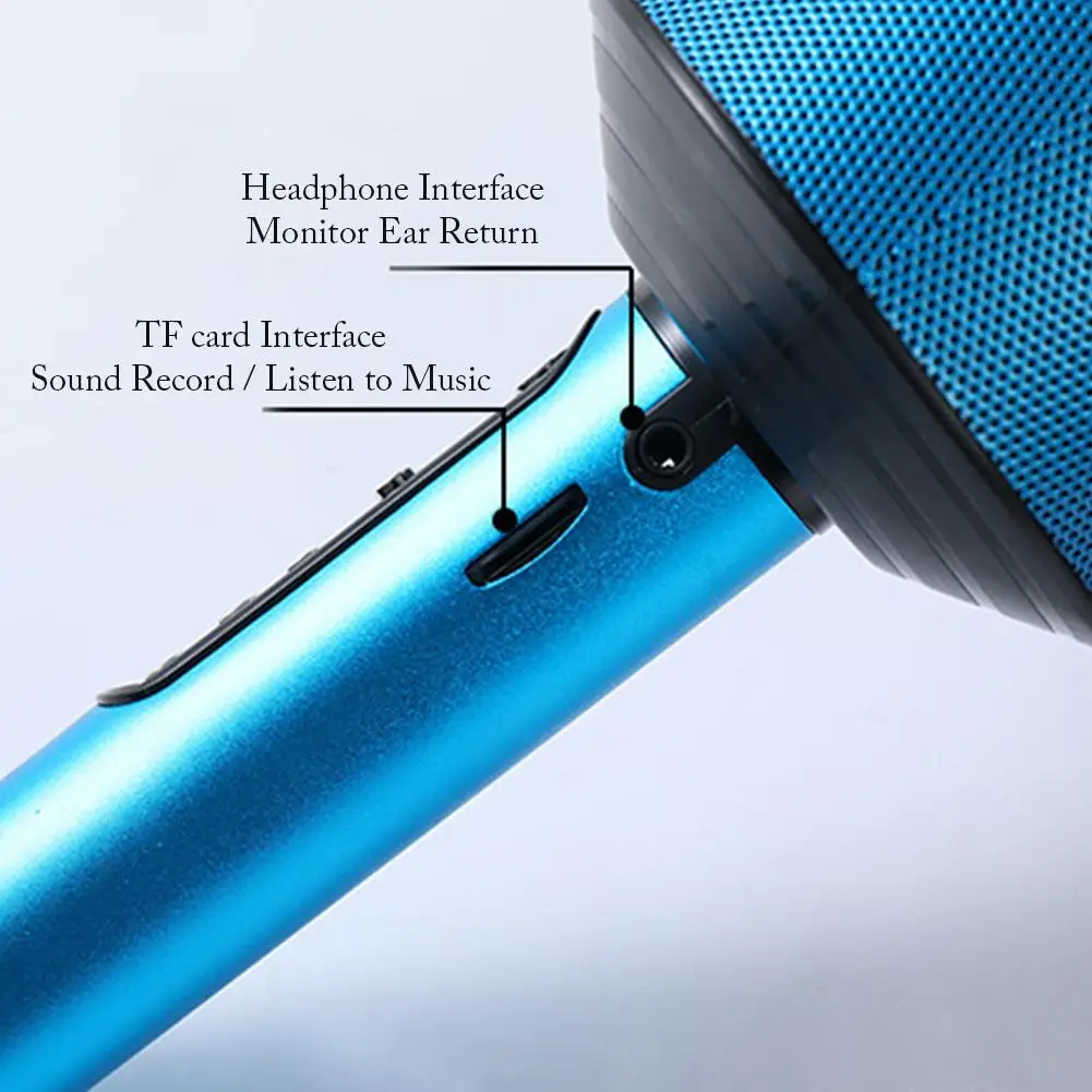 Q008 Bluetooth микрофон беспроводной микрофон с мигающими огнями портативный ручной микрофон динамик для мобильного телефона пение музыки