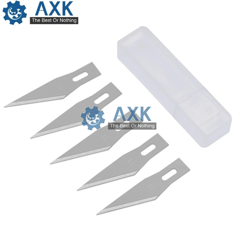 

6pcs/Set Precision Crafts Phone PCB Repair Multi DIY Hobby Knife Metal Handle With Blades For Arts Wood Carving Tools LT320