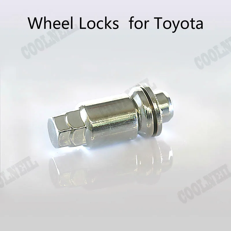 

jdm accessories 4 pc car nuts Chrome Lug Nut Wheel Locks +1 sleeve 12x1.5mm for Toyota