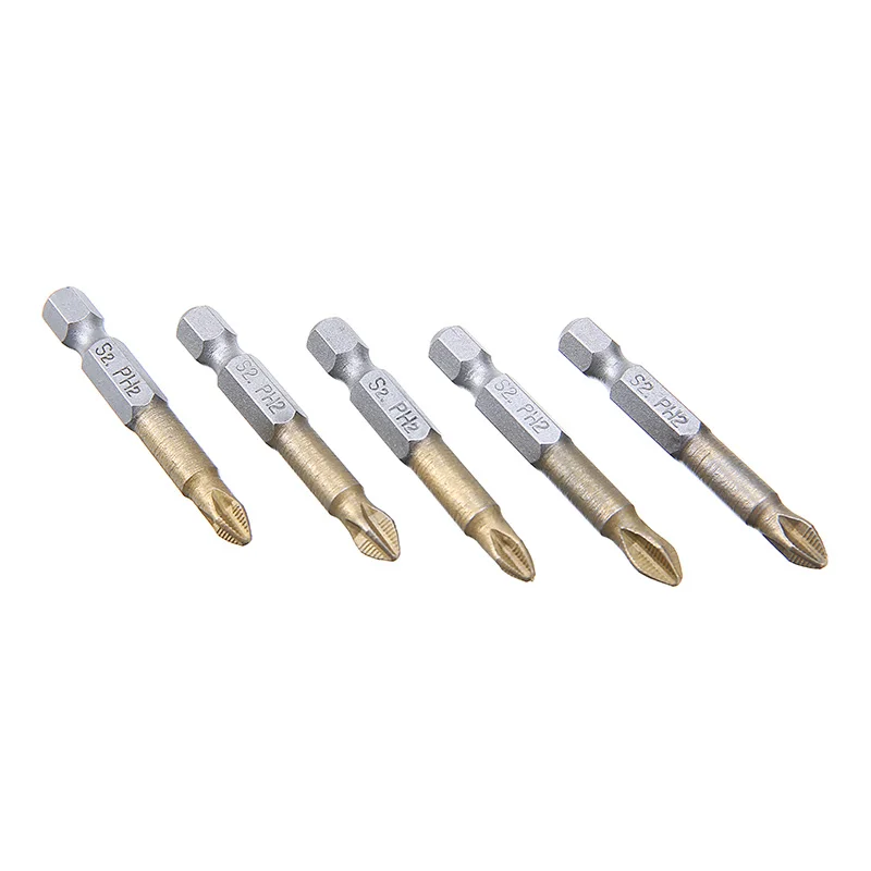 Color : 5pcs 50mm Set Screws Easy 10/5pcs Titanium Coated PH2 Anti Slip Bits Electric Screwdriver Bits 1/4 Hex Shank for Repair Work 50mm 25mm Color : 10pcs 25mm Set Color : 5pcs 50mm Set Screws Easy 10/5pcs Titanium Coated PH2 Anti Slip Bits Electric Screwdriver Bits 1/4 Hex Shank for Repair Work 50mm 25mm Color : 10pcs 25mm Set