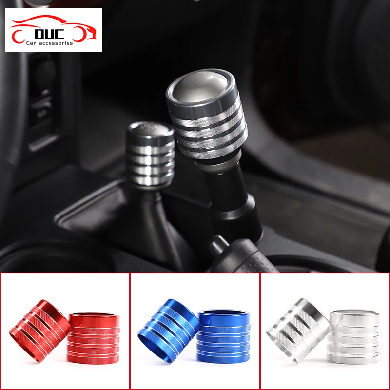 

2PCS Car Gear Shift Collars Auto Gear Head Shift Knob Cover Sleeve Protection For Toyota FJ Cruiser 2007-2021 Interior Accessory