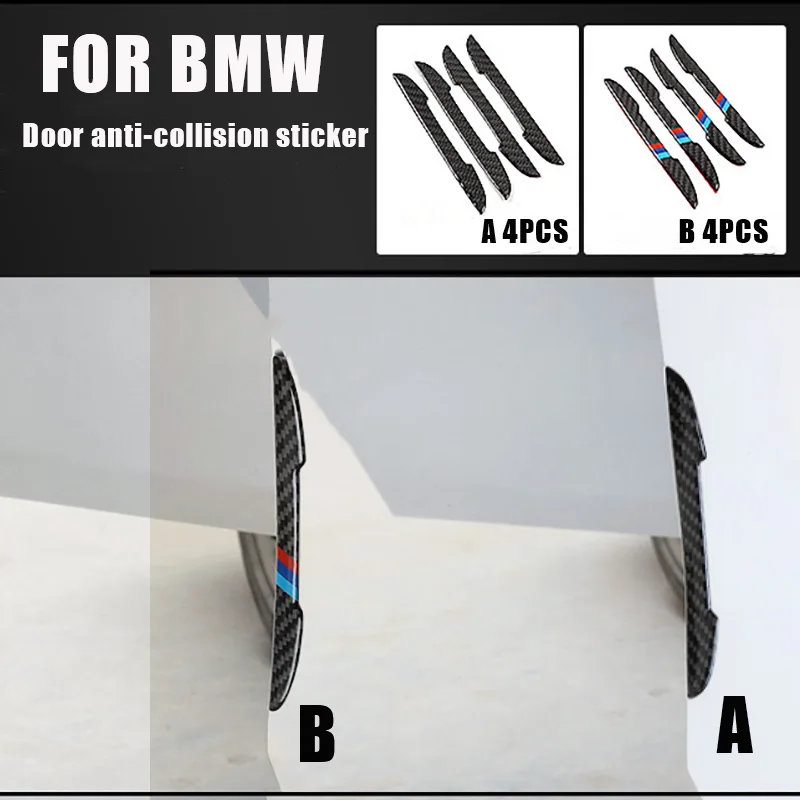 

Car Door Anti Collision Bumper Protector 4 door Protective Carbon Fiber Soft Fexible Sticker for BMW F10 F30 F05 E60 E90 X5 X6