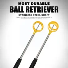 2m Golf Ball Pick Up Tools Telescopic Golf Ball Retriever Pick Retracted Picker Locking Golf Automatic Up Scoop T5z6