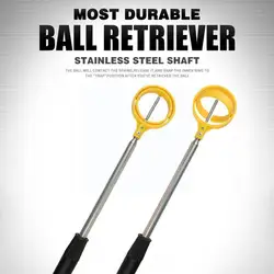 2m Golf Ball Pick Up Tools Telescopic Golf Ball Retriever Pick Retracted Picker Locking Golf Automatic Up Scoop T5z6
