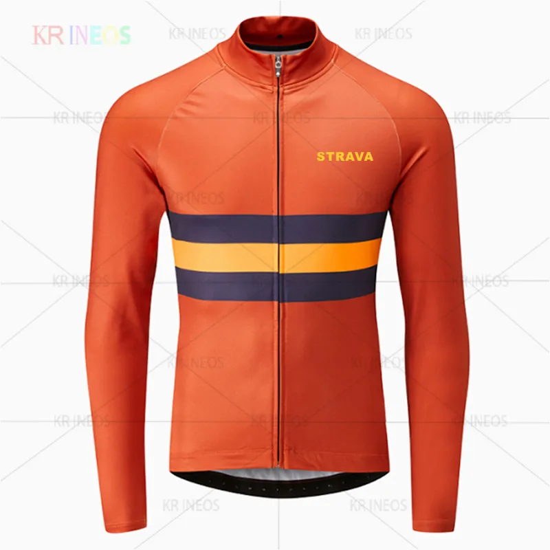 Комплект одежды для велоспорта STRAVA Pro летняя дышащая рубашка с длинным рукавом и