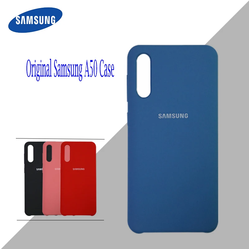 

Original Samsung A50 Soft-Touch Liquid Silicone Case For Samsung Galaxy A50 SM-A505F A505F Phone Back Cover With Logo 6.4 ich