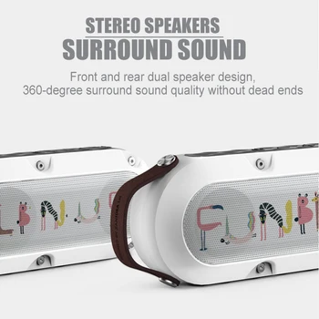 

Waterproof Bluetooth Wireless Speaker Portable Bluetooth Speakers with Subwoofer Sucker Bass Loudspeaker, Wireless HiFi Speaker