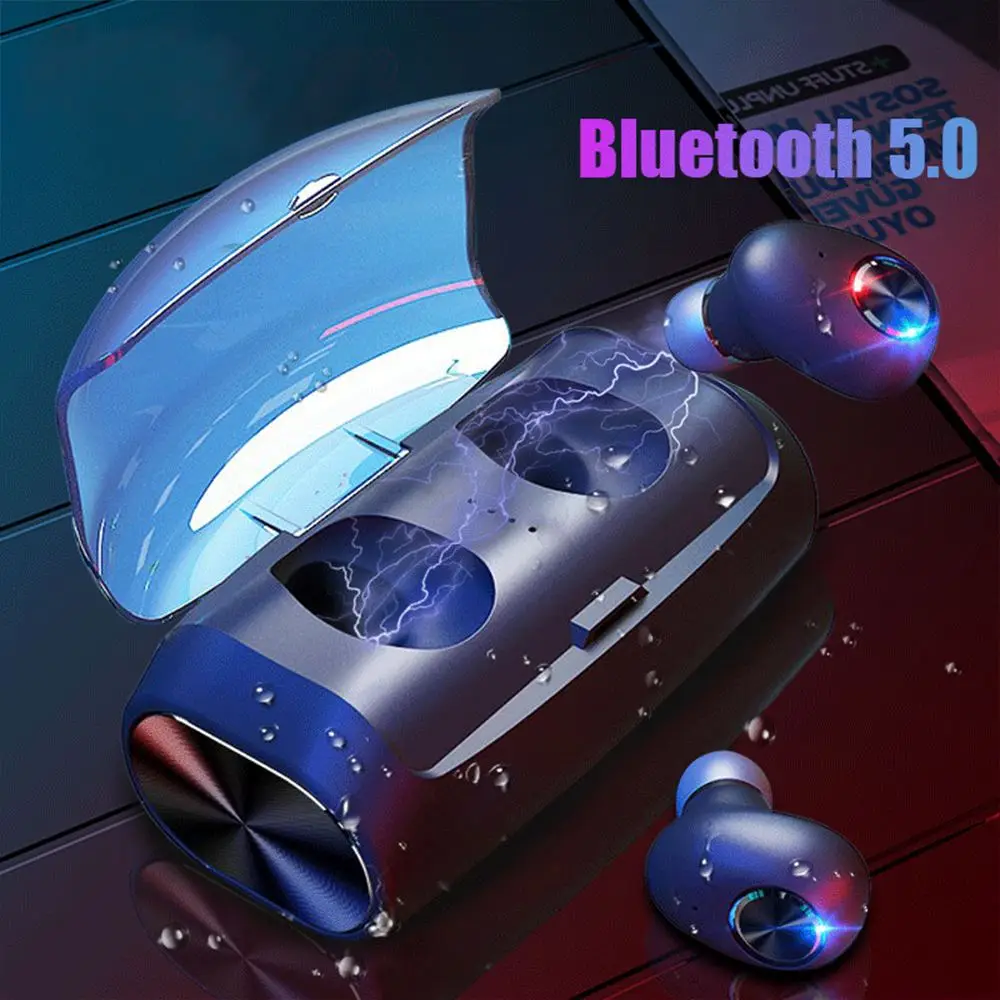 TWS мини беспроводные наушники Bluetooth гарнитура шумоподавление наушники стерео наушники с микрофоном зарядная коробка бас наушники