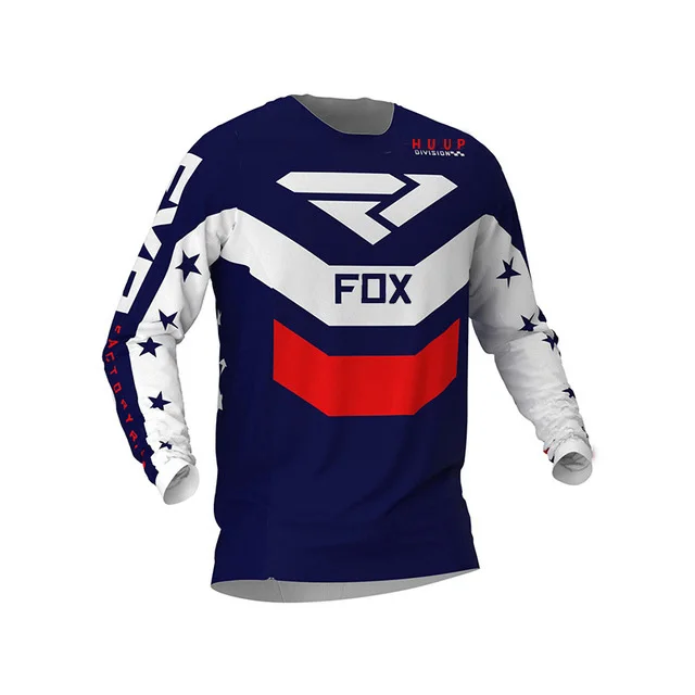 Motorcycle Mountain Bike Team Downhill Jersey Huup Fox MTB Offroad DH MX Bicycle Locomotive Shirt Cross Country Mountain Bike