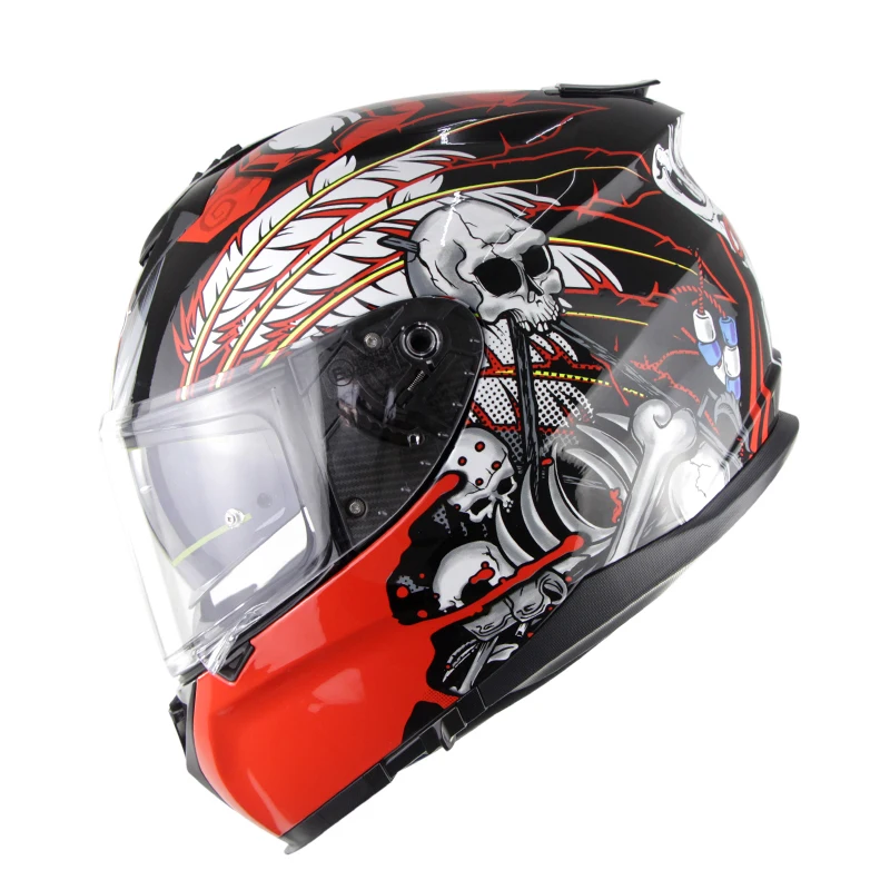 Уличный мотоциклетный шлем, мужской Полнолицевой шлем, мотоциклетный шлем для верховой езды из абс материала, шлем для мотокросса, мотоциклетный шлем - Цвет: M88-04-01