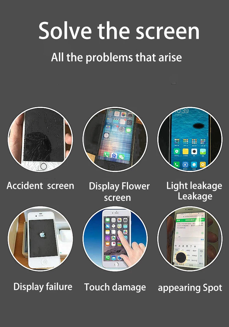 Класс AAAA+++ ЖК-дисплей для iPhone 6P 6Plus кодирующий преобразователь сенсорного экрана в сборе. Без битых пикселей+ с подарками