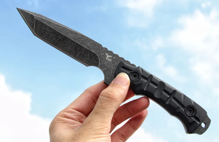 LENGREN DC53 сталь 62hrc наружный прямой нож тактика отсталая самозащита с полевое, для выживания острый охотничий нож G10