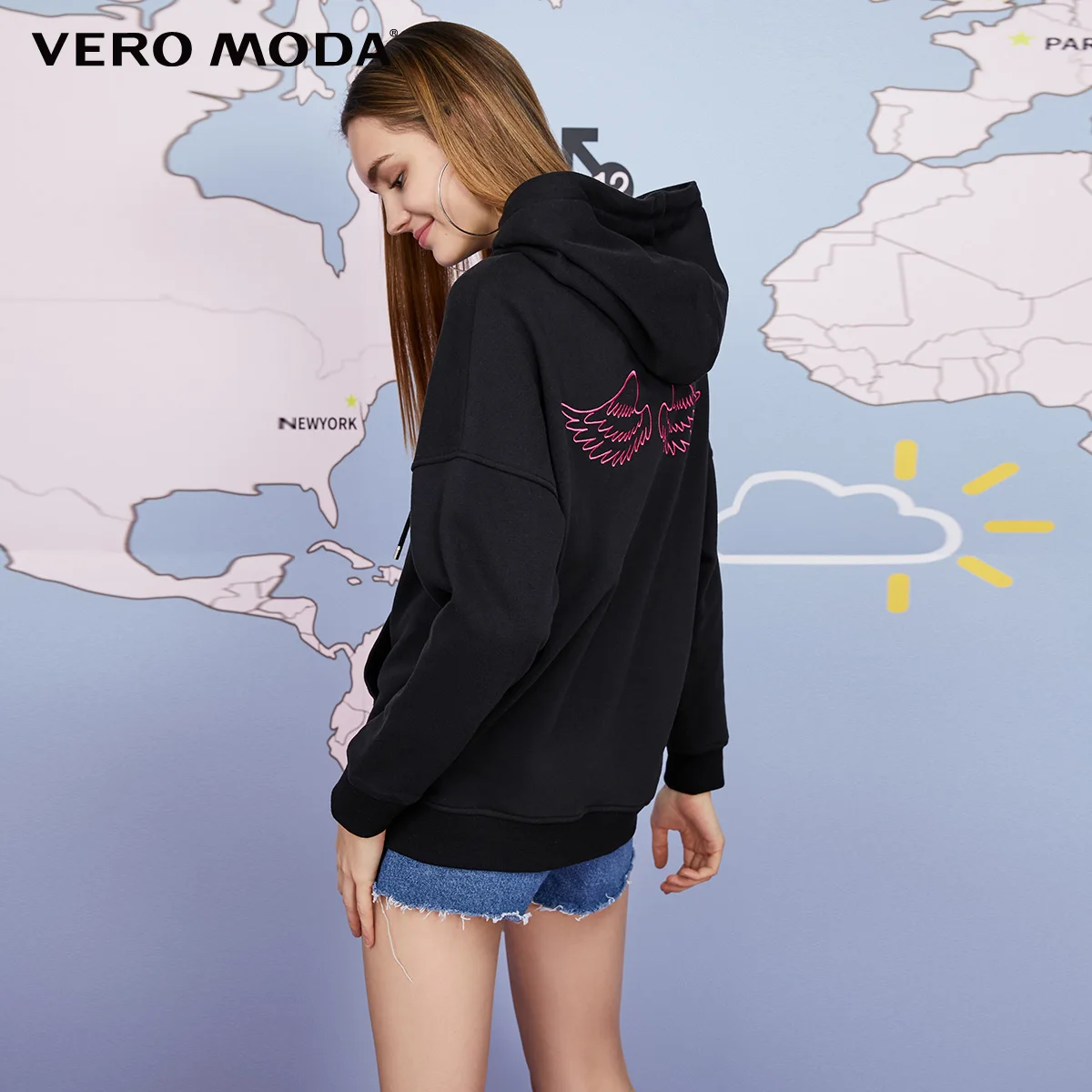 Vero Moda Женская свободная футболка минимализм | 319333515