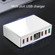 QC 3,0 быстрое зарядное устройство USB 6 портов концентратор адаптер питания настенное зарядное устройство SD998
