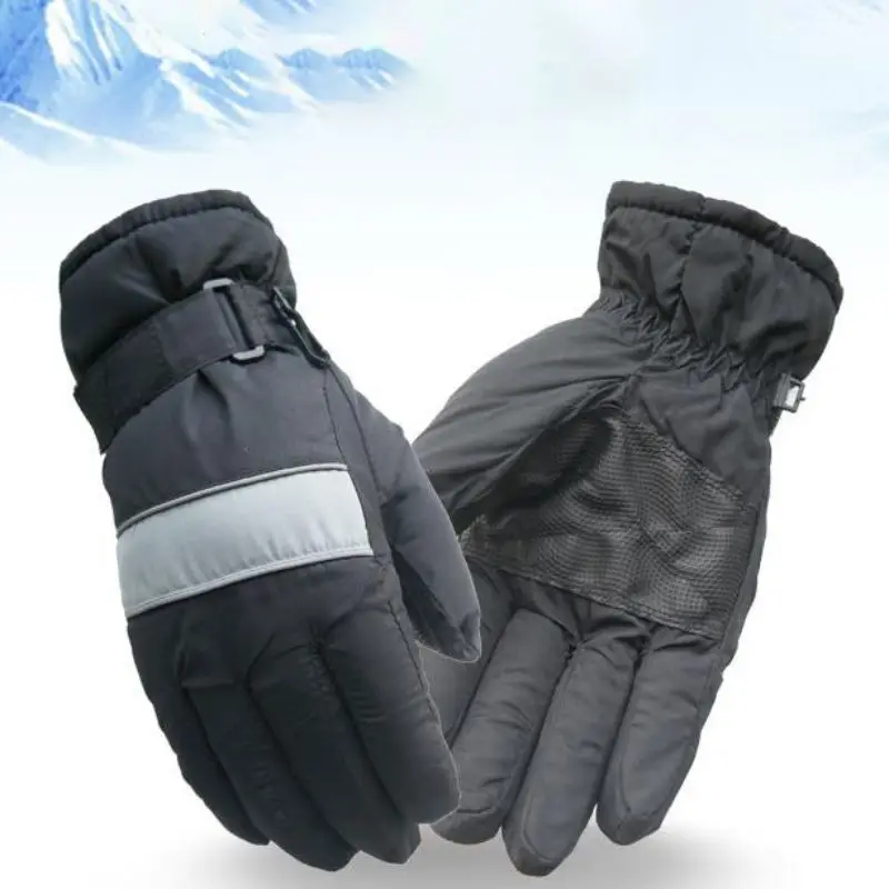 Практичные водонепроницаемые перчатки для катания на лыжах зимние уличные перчатки для катания на сноуборде спортивные перчатки прочные теплые перчатки с полными пальцами