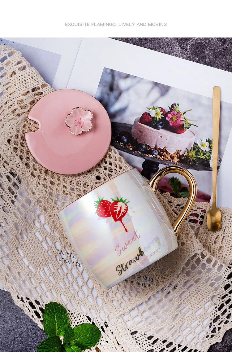 Tasse à Café Shiba Inu 420ml En Céramique Avec Couvercle Et Cuillère - Cadeau Chien
