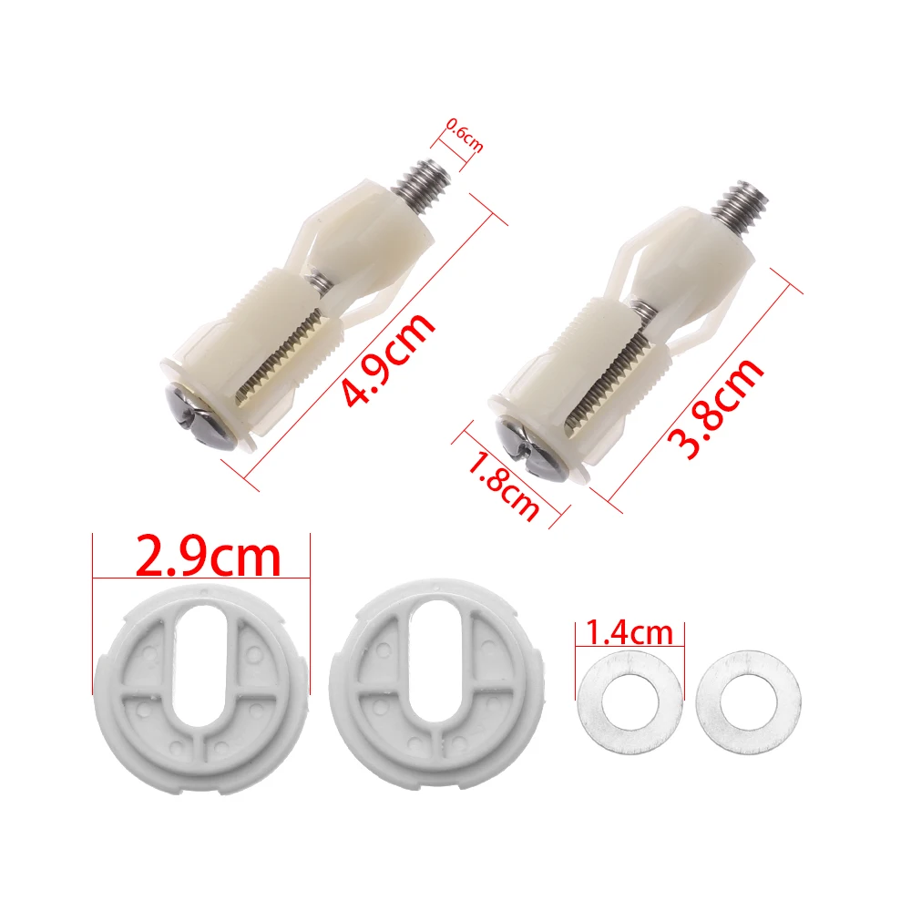 1 пара петель для сиденья унитаза крепежные винты наборы отверстий туалета