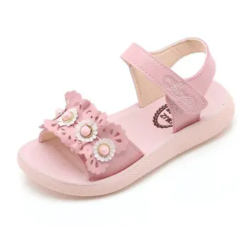 

New Flower Girls Sandals Baby Kids Hook Princess Beach Shoes 2020 Children's Sandals For Girl Summer Shoes Kids Sandals Fille