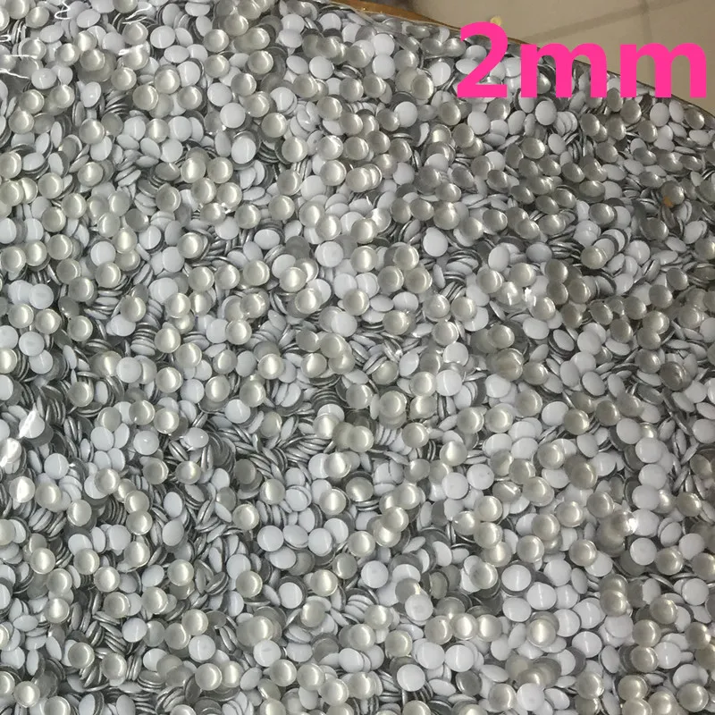 

New 2mm White Round hot fix nailhead panel pressing Studs Punk Rock DIY Spikes 1440pcs/10gross