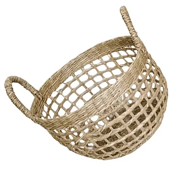 

1 Pc Durable Portable Decorative Hand Woven Flower Basket for Living Room Dining Room Bedroom