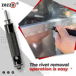 Zezzo®Ensemble d'outils de rivetage automatique, tige de 1/4 ", ensemble de têtes de pistolet à riveter électrique pour Rivet, écrou, outil de perçage, Rivet, Machine outil 