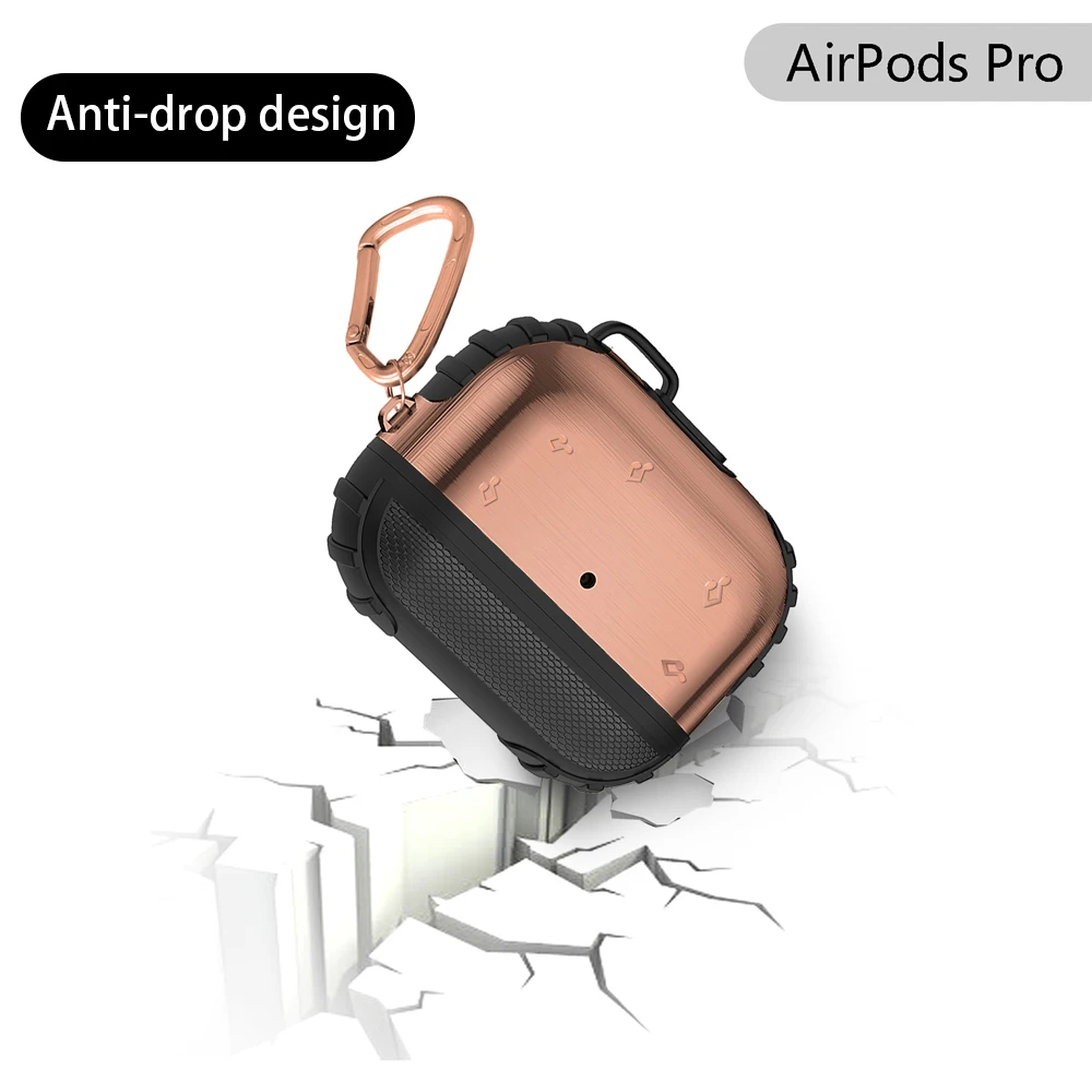 Металлический силиконовый защитный чехол для AirPods Pro Чехол Беспроводной Bluetooth
