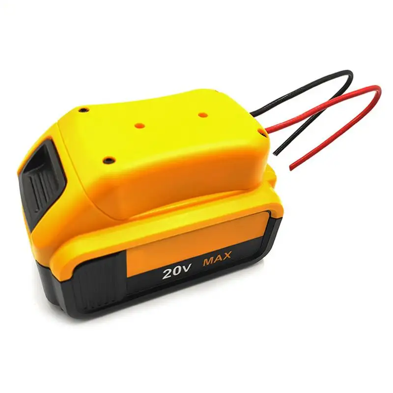 

Желтый адаптер для аккумулятора Dewalt 20 в 18 в DCB