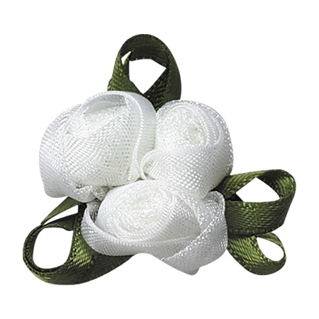 Satin Ribbon 029 YAMA Foliage Flower Diameter 20mm±3mm Leaf 29mm±3mm 100pcs/bag Ribbon Engagement Wedding DIY Decoration - Цвет: Satin Ribbon 029