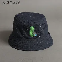 KASURE Модная хлопковая шляпа с вышивкой для мужчин и женщин, забавные уличные шляпы для путешествий, рыбацкая Солнцезащитная шапка