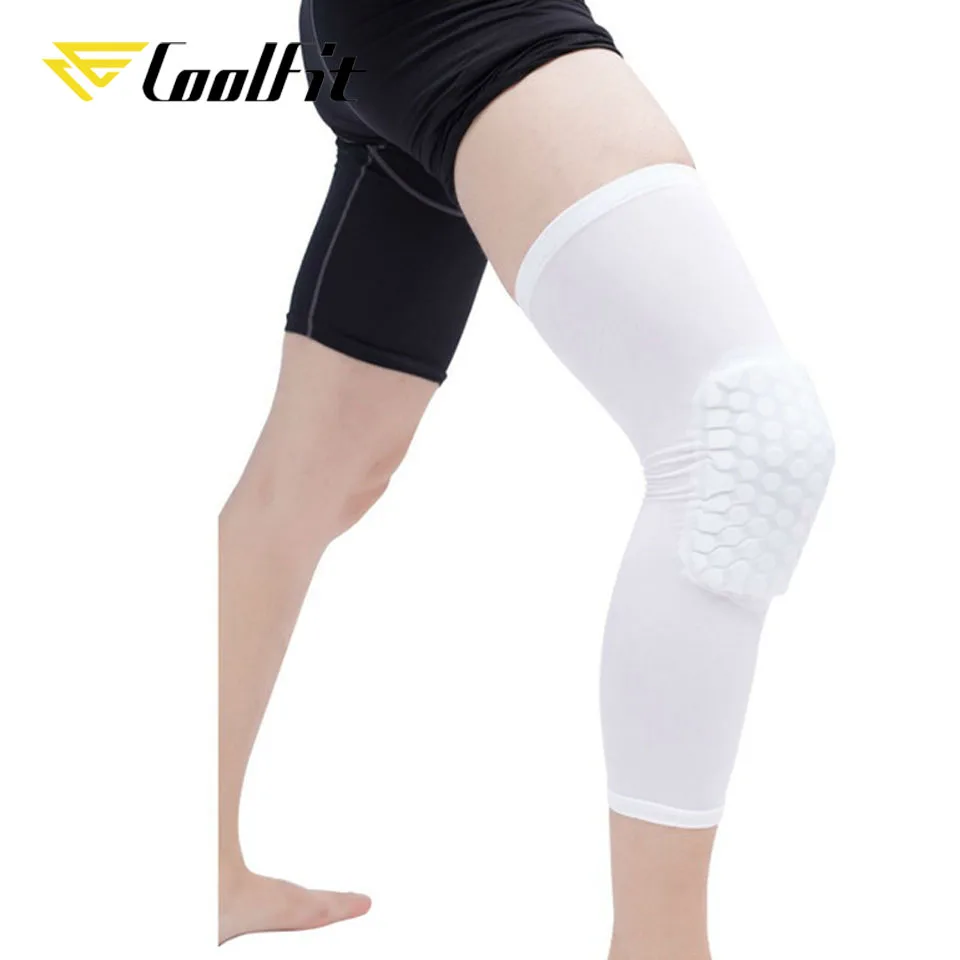 CoolFit 1 шт. баскетбольные наколенники повязка с Сотами эластичный наколенник