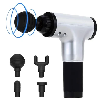 

Fascia Gun Myofascial Physiotherapy Instrument Mute 6Speed Massage Gun Electric Warp Film Impact Body Vibration Muscle Relax Gun