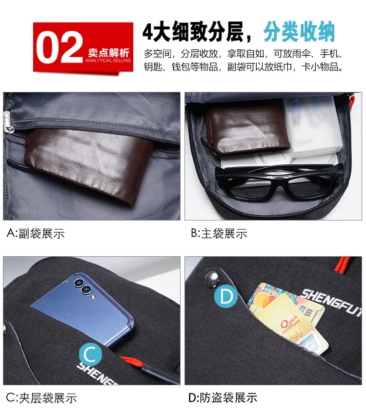 

2019 New Style MEN'S Messenger Bag Simple Casual Shoulder Bag Students Sports Chest Pack