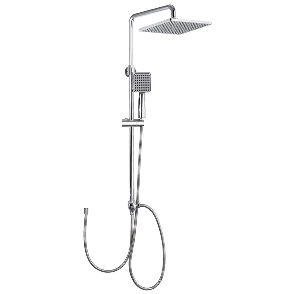 

ONECE Duschset Regendusche mit Duschkopf und hÃ¶henverstellbar Duschstange, Regenduscheset Duschsystem ohne Armat