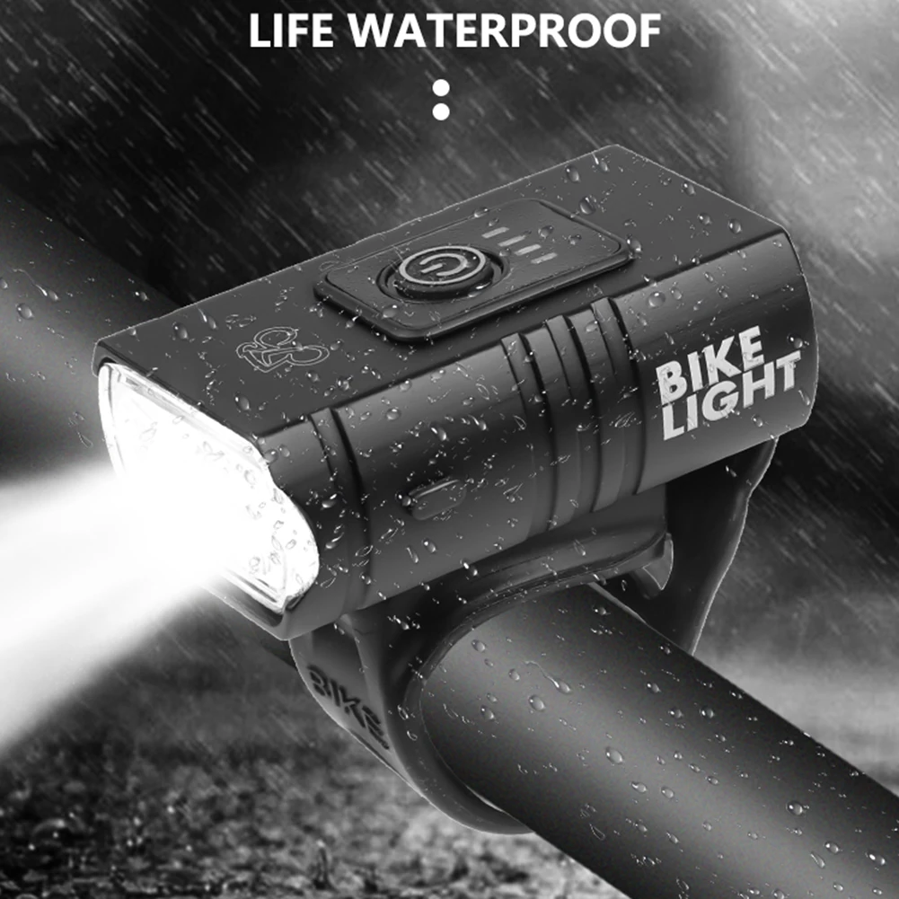 Bicycle Light T6 LED 6 Modes USB Rechargeable 800LM Bicycle Lamp Front Headlight Flashlight Bicycle Light Bicycle Accessories