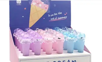 

Dazzle quicksand ice cream gel pen cute cartoon neutral pen student prize pen office black writing pen promotion pen 30pc/lot