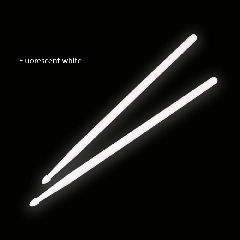1 Pair Noctilucent Drumstick Glow In The Dark Stage Performance Luminous Drumsticks 4 Colors Optional for Percussion Instruments