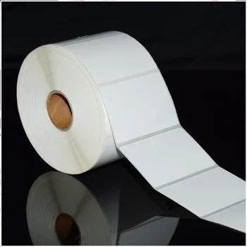 

90*40mm*1000 sticker label paper bar code printing paper blank copper plate label paper copper sheet pape